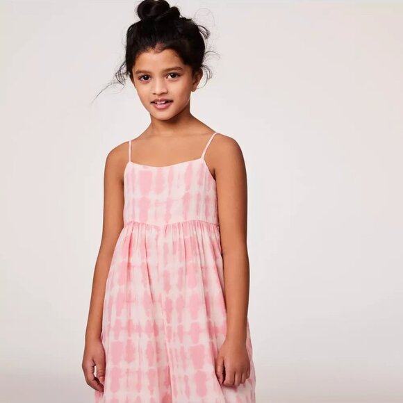 Girls Janie & Jack Pearl Tie-Dye Jumpsuit, Size 8 - Picture 2 of 8